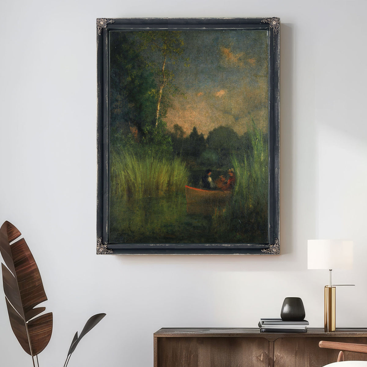 Dusk the Rushes Alexandria Bay 02 By George Inness