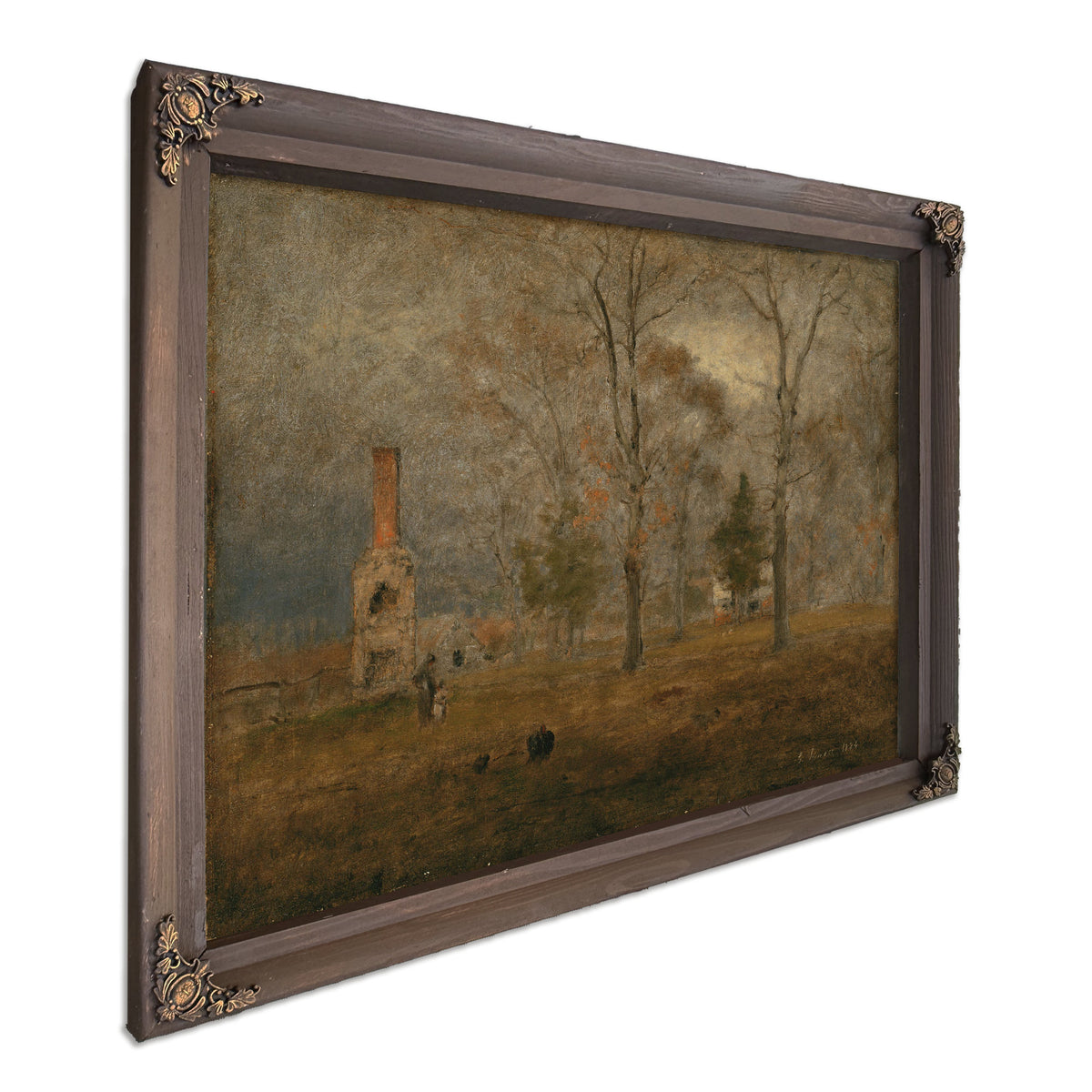 Gray Day Goochland 02 By George Inness