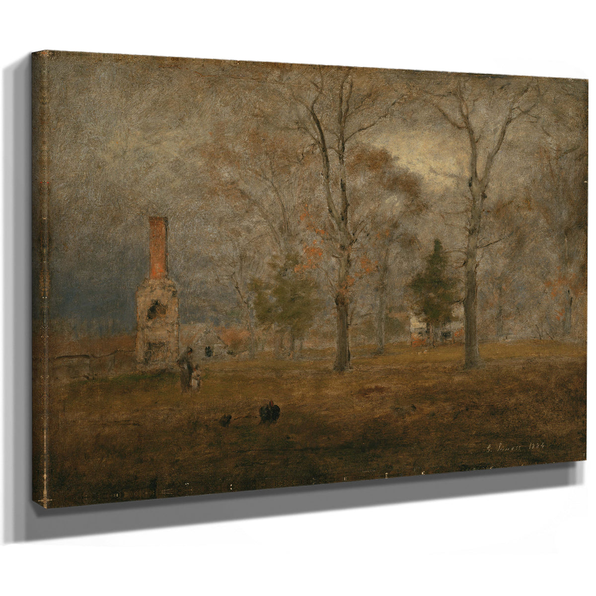 Gray Day Goochland 02 By George Inness