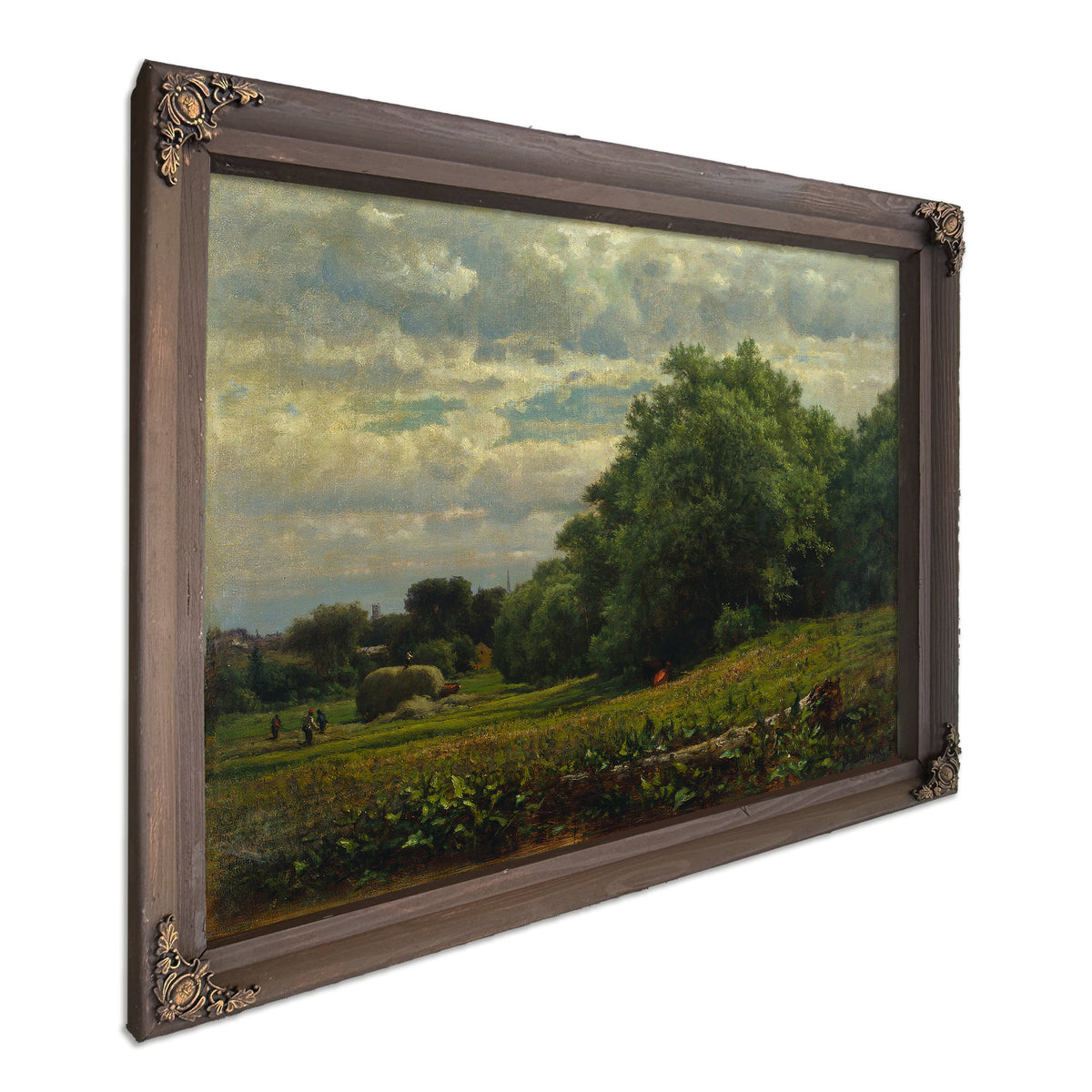 Harvest Time 1864 By George Inness
