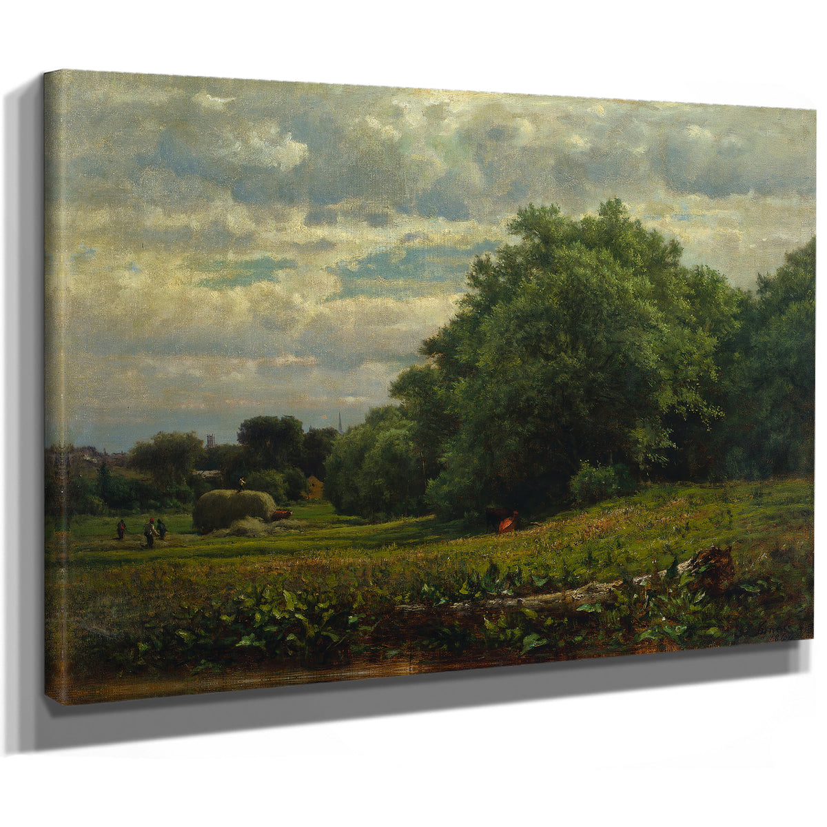 Harvest Time 1864 By George Inness