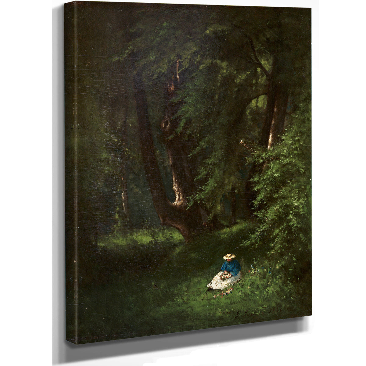 In Woods 1866 By George Inness