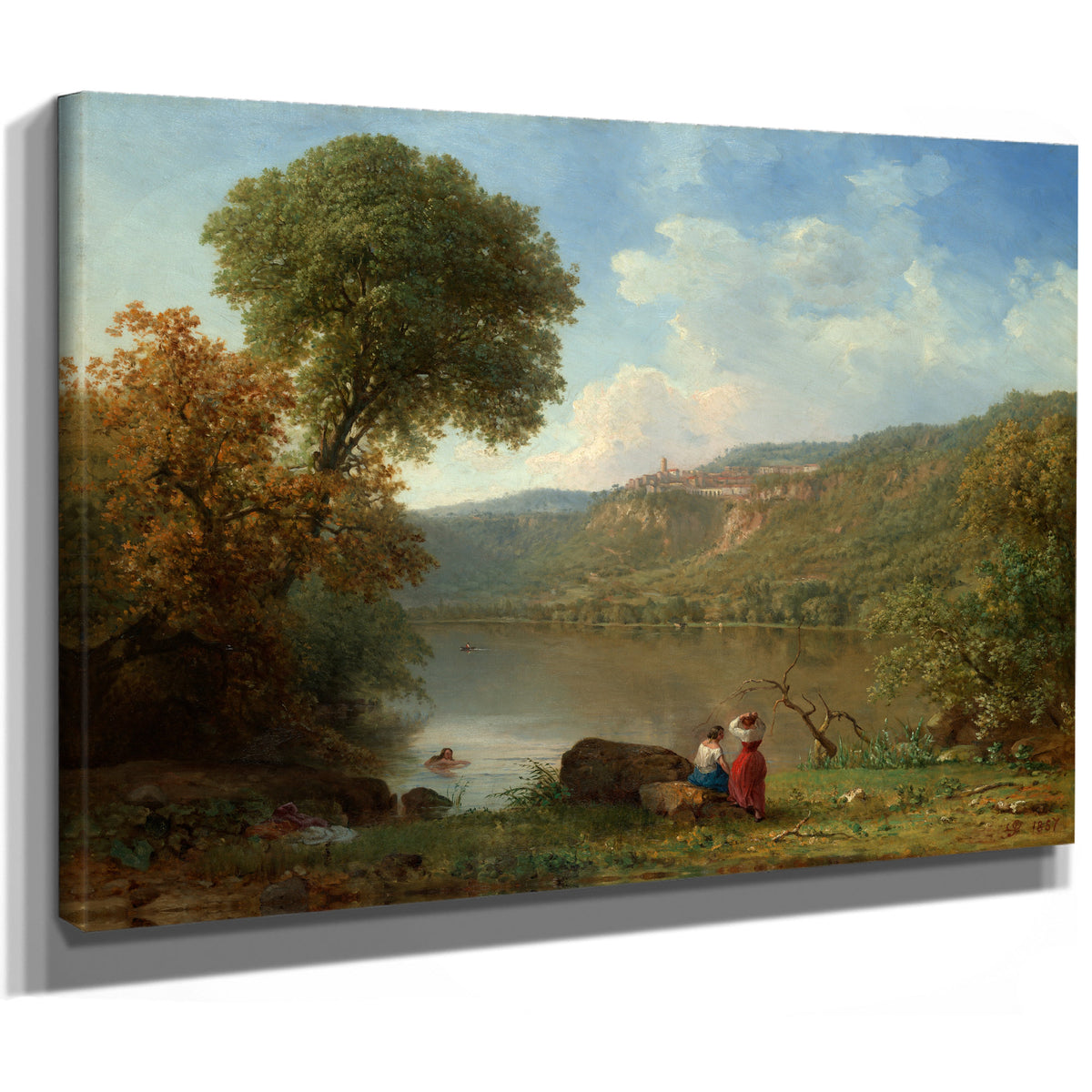 Lake Nemi 1857 By George Inness