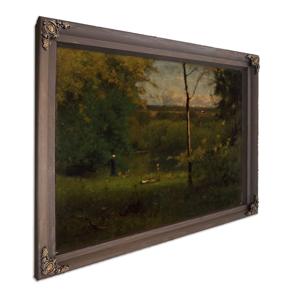 Looking Over River 1886 02 By George Inness