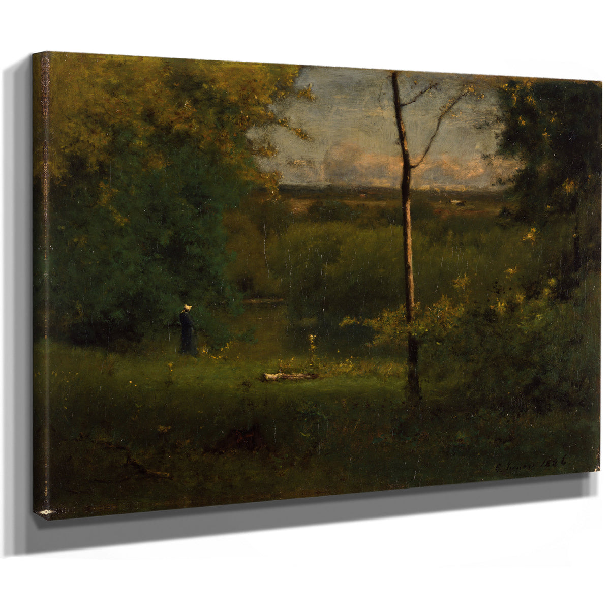 Looking Over River 1886 02 By George Inness
