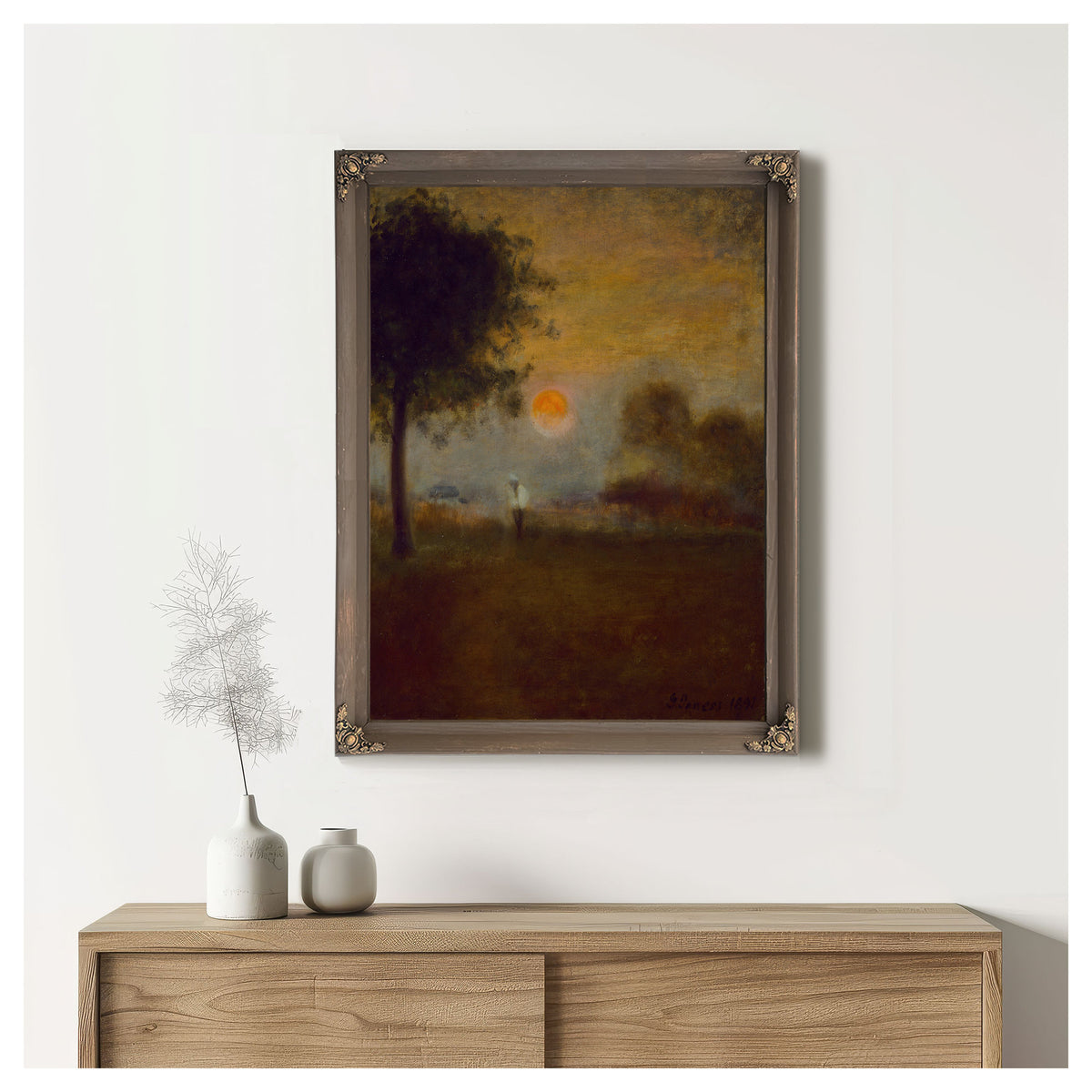 Moonrise 1891 By George Inness