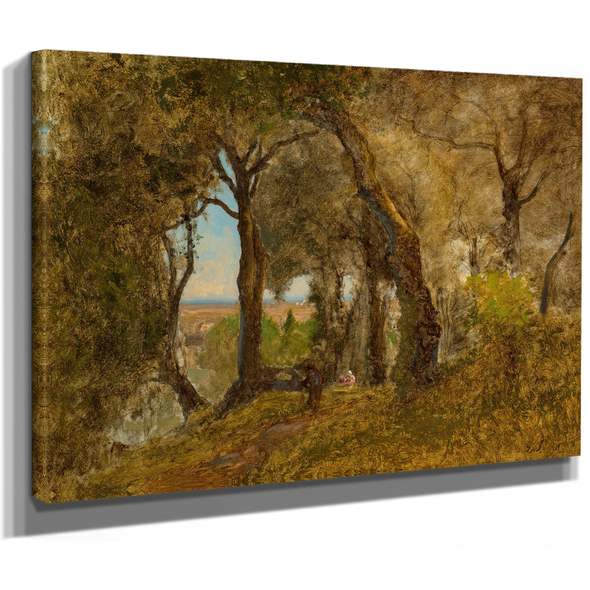 Olives Albano Italy By George Inness
