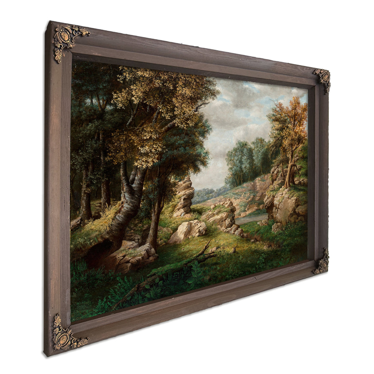 Rocky Dell Near Village Circa 1849 By George Inness