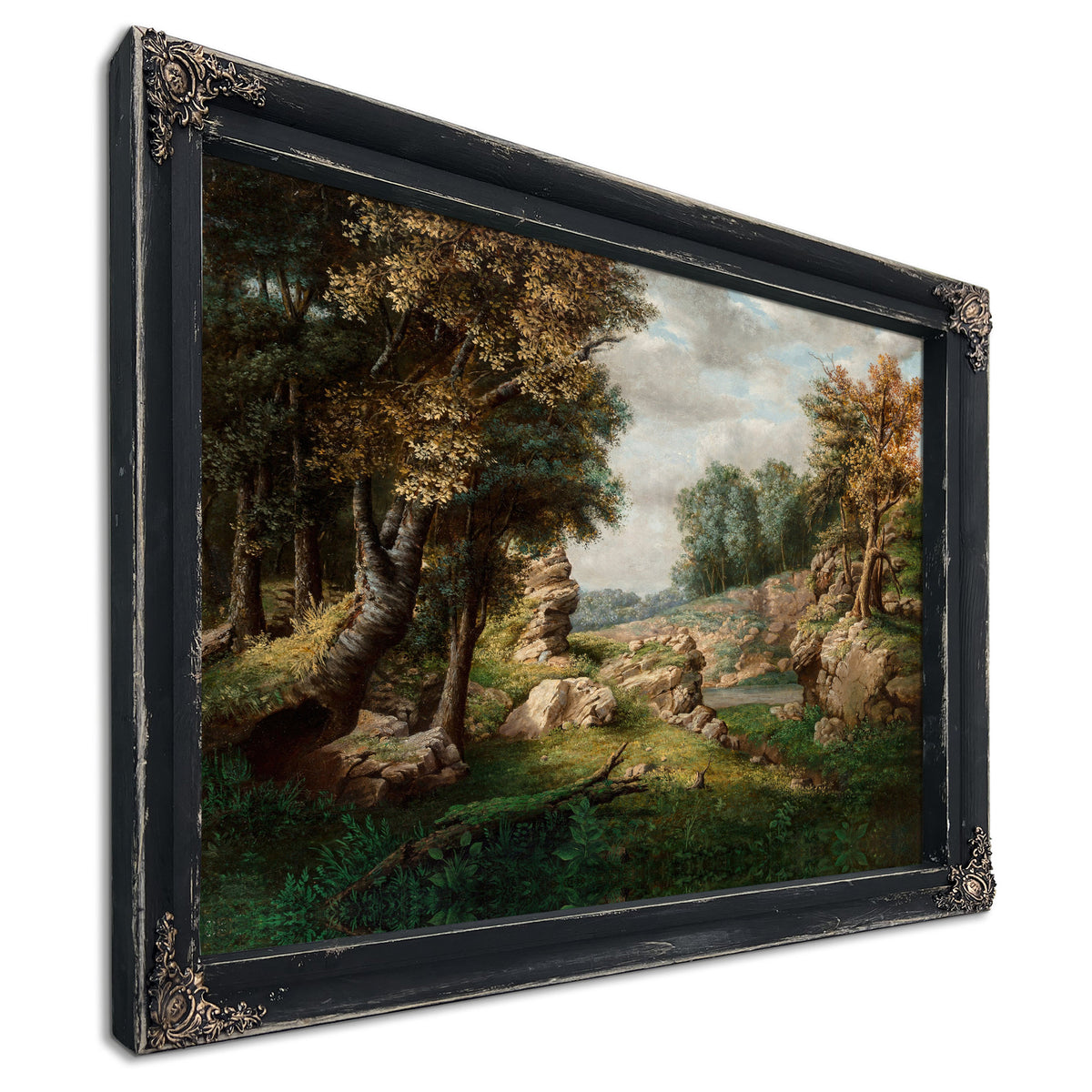 Rocky Dell Near Village Circa 1849 By George Inness