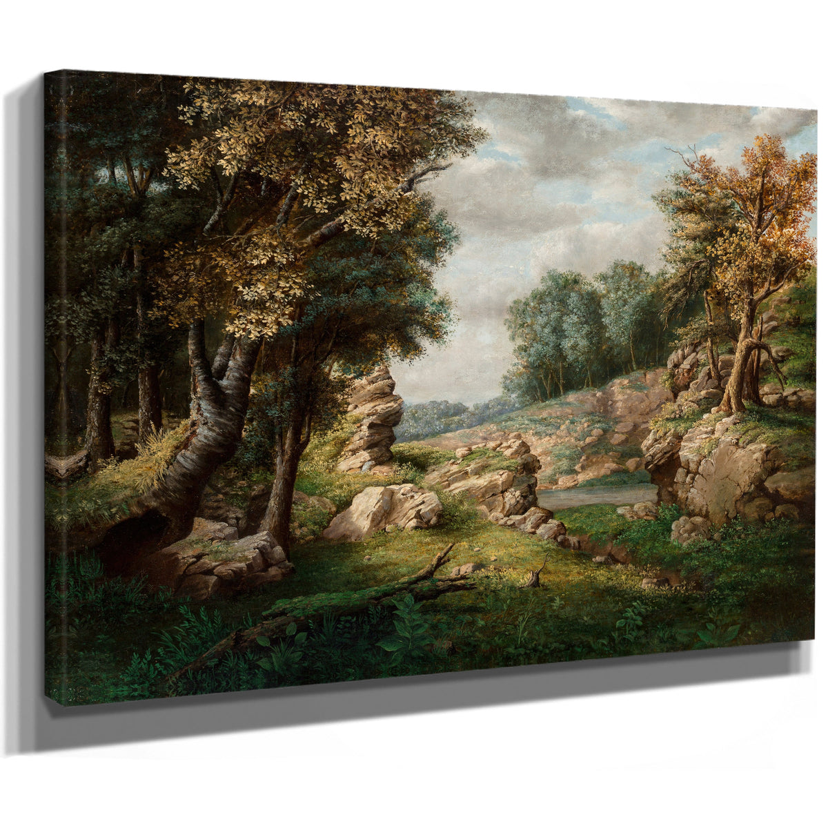 Rocky Dell Near Village Circa 1849 By George Inness