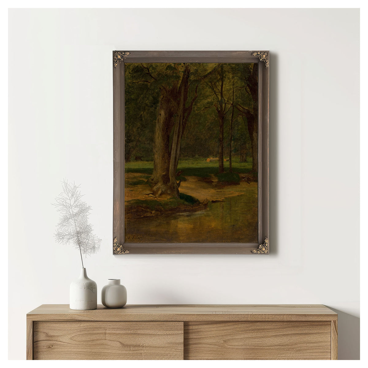 Trout Stream North Conway By George Inness