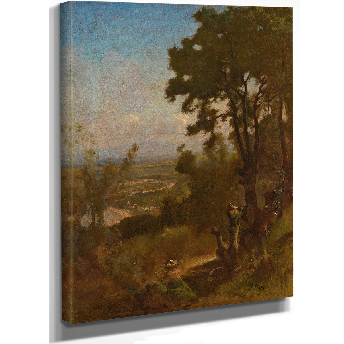 Valley Near Perugia By George Inness