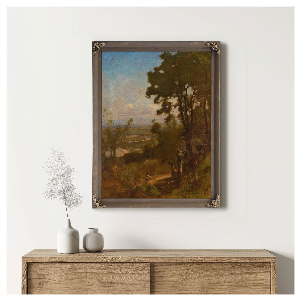 Valley Near Perugia By George Inness