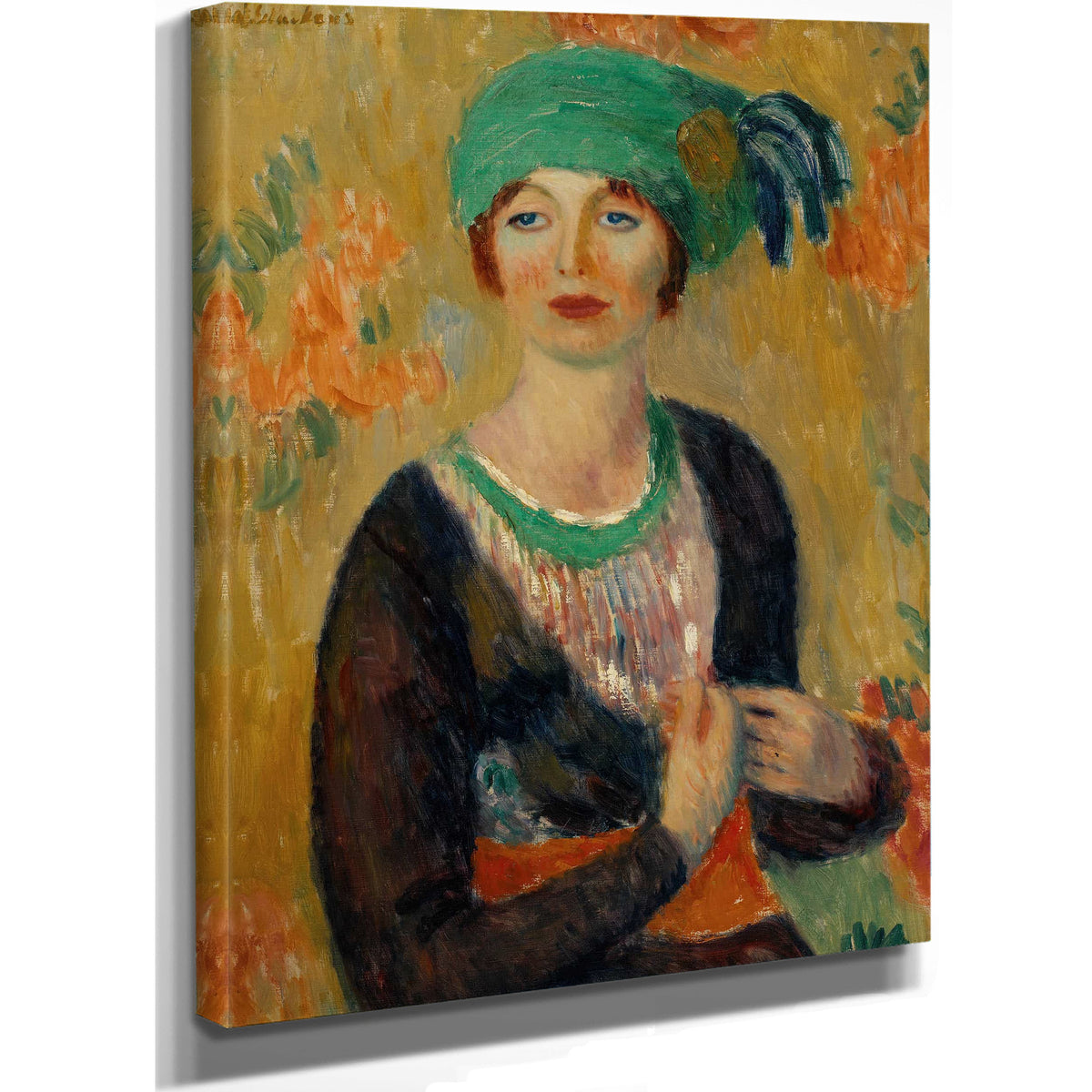 Girl In Green Turban by William James Glackens