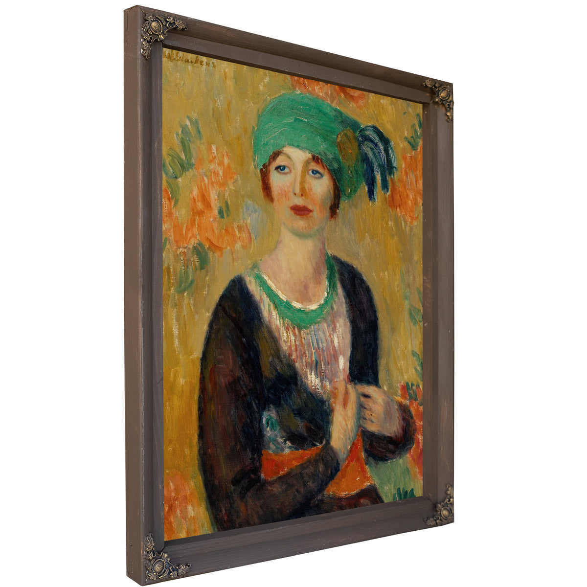 Girl In Green Turban by William James Glackens