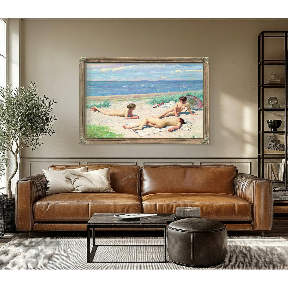 Girls On The Beach by Paul Fischer