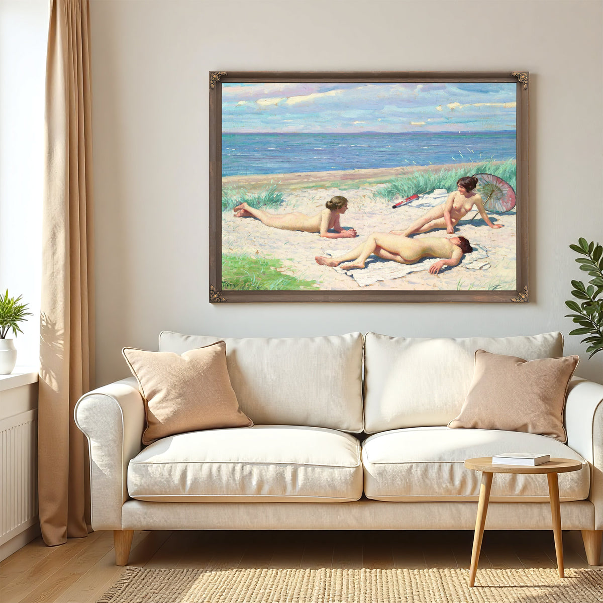 Girls On The Beach by Paul Fischer