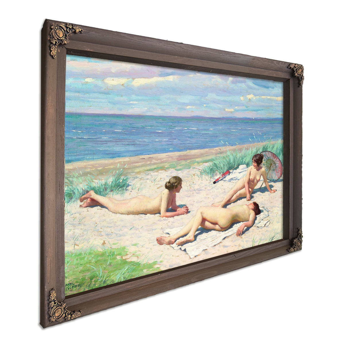Girls On The Beach by Paul Fischer