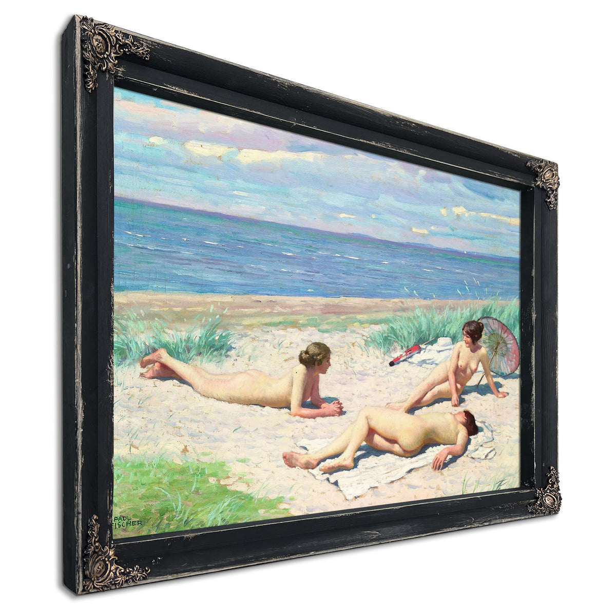 Girls On The Beach by Paul Fischer