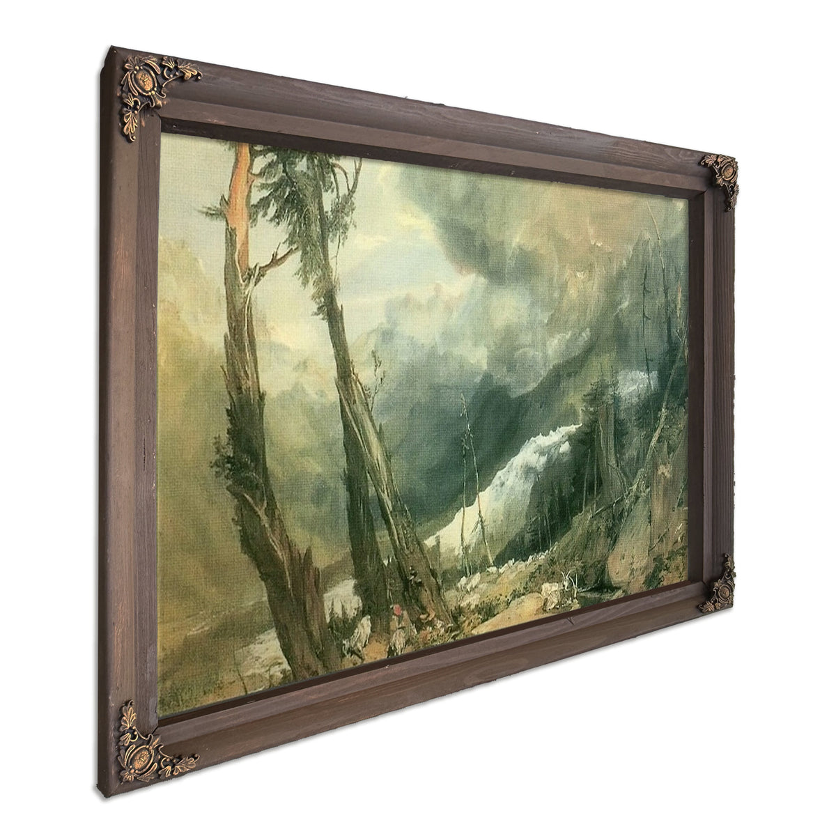Glacier And Source Of The Arveron Going Up To The Mer De Glace By Jwm Turner