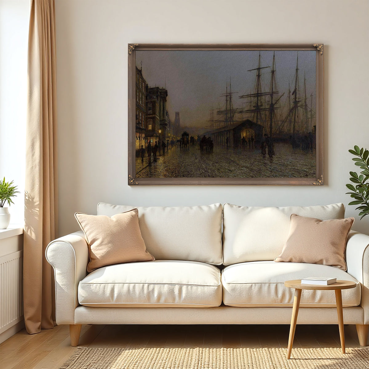 Glasgow, Saturday Night Painting John Atkinson Grimshaw Canvas Art