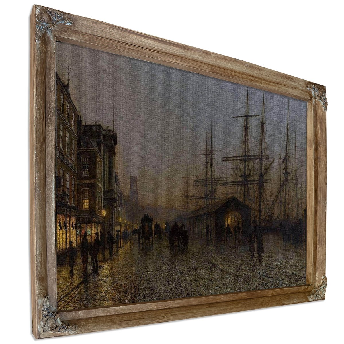Glasgow, Saturday Night Painting John Atkinson Grimshaw Canvas Art