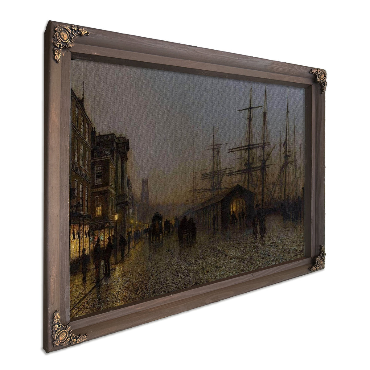 Glasgow, Saturday Night Painting John Atkinson Grimshaw Canvas Art
