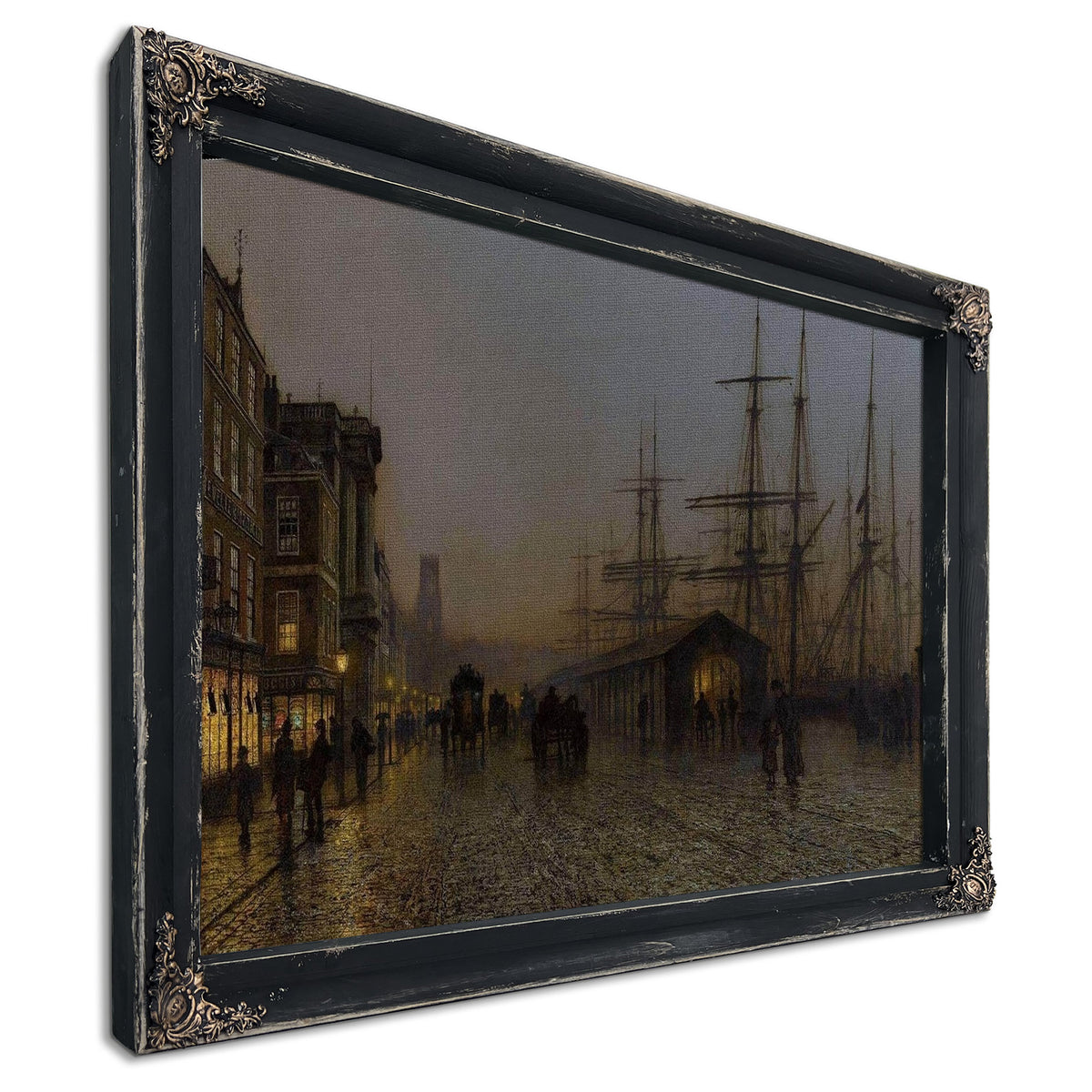 Glasgow, Saturday Night Painting John Atkinson Grimshaw Canvas Art
