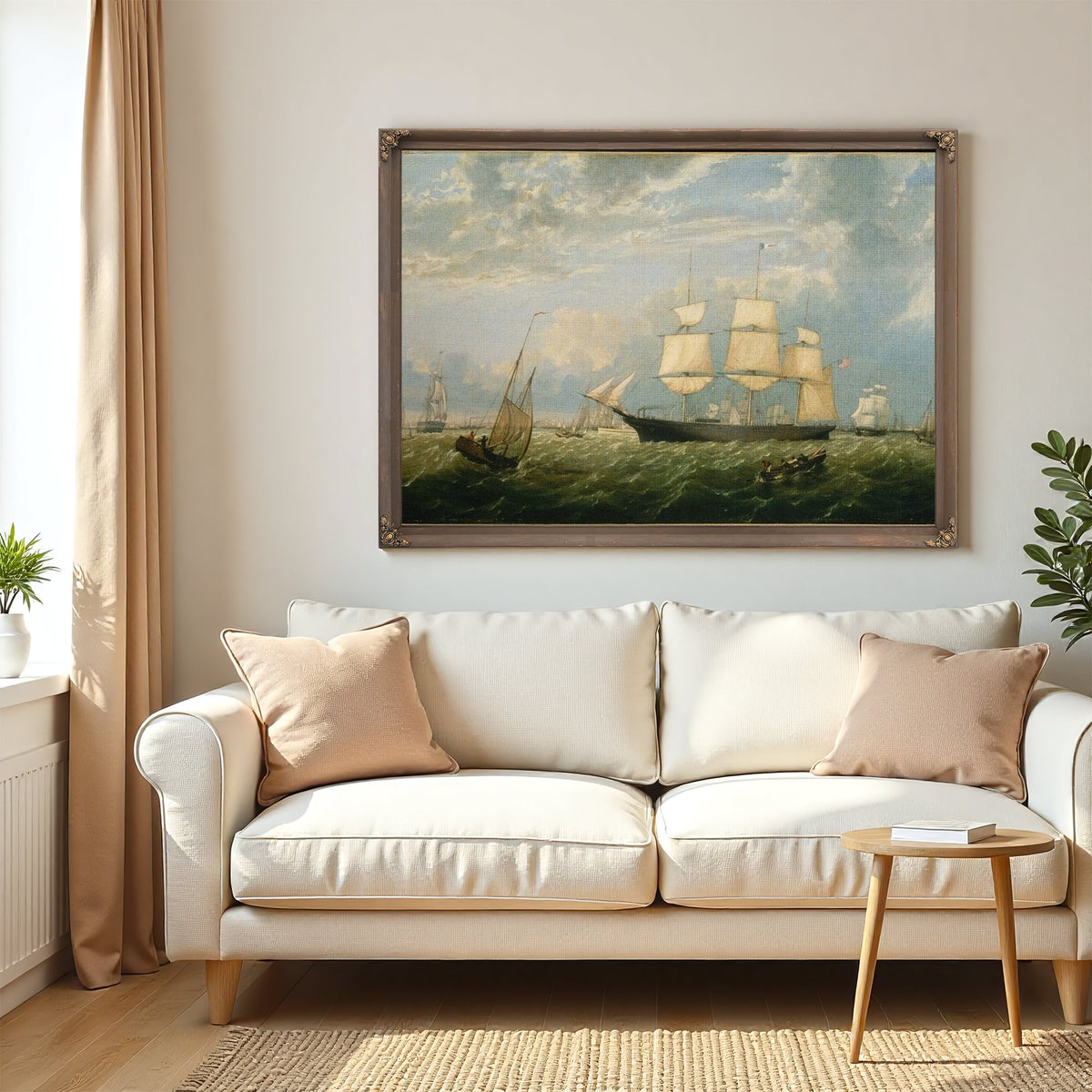 Golden State Entering New York Harbor By Fitz Henry Lane