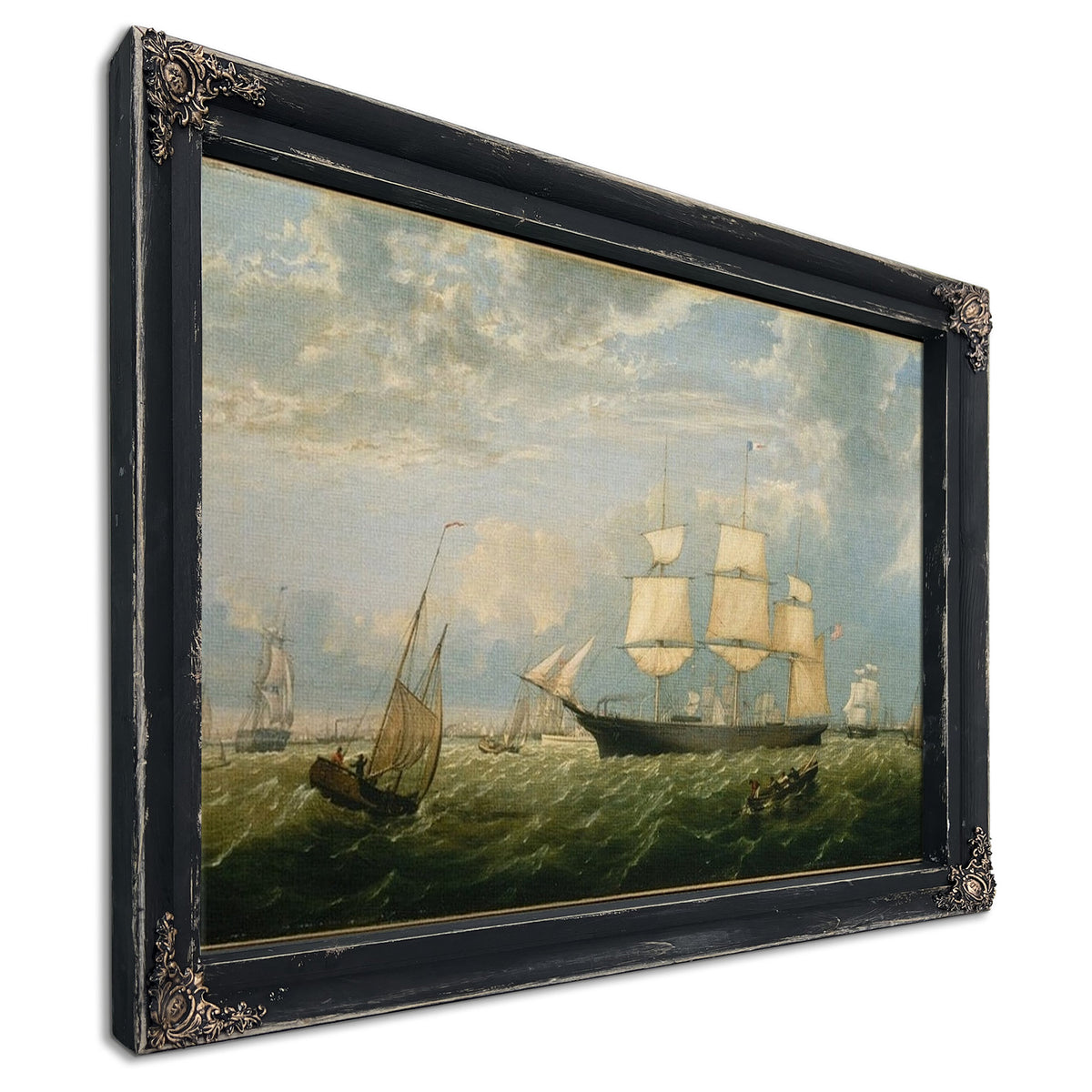 Golden State Entering New York Harbor By Fitz Henry Lane