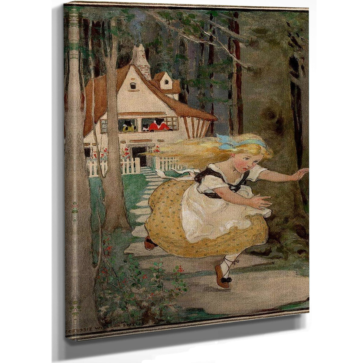 Goldilocks And The Three Bears Swifts Premium Soap Products Calendar Illustration 1916 By Jessie Willcox Smith
