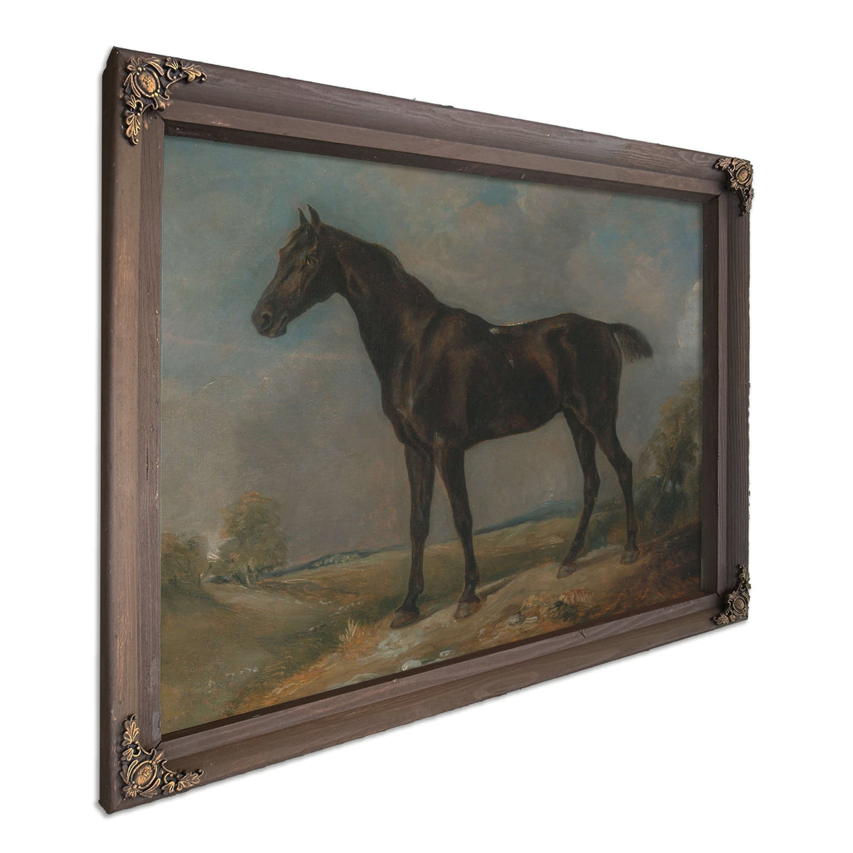 Golding Constables Black Riding Horse by John Constable