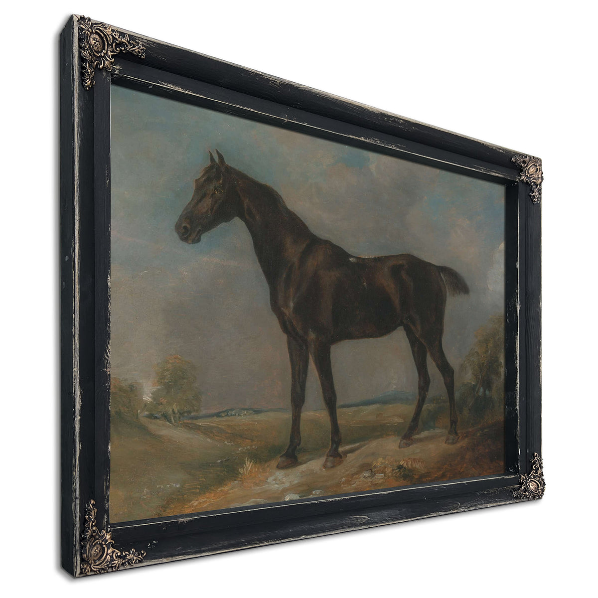 Golding Constables Black Riding Horse by John Constable