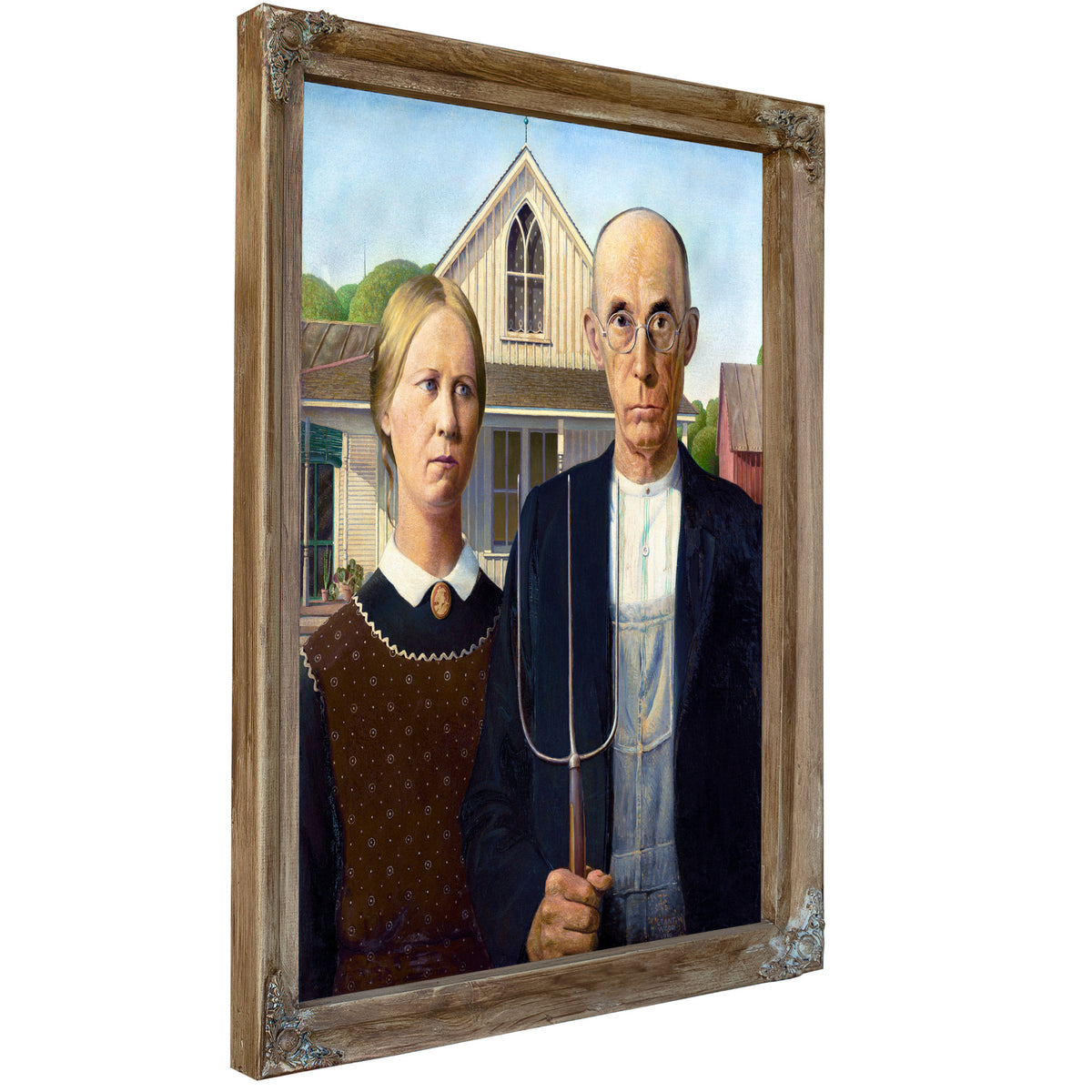 American Gothic 1930 By Grant Wood