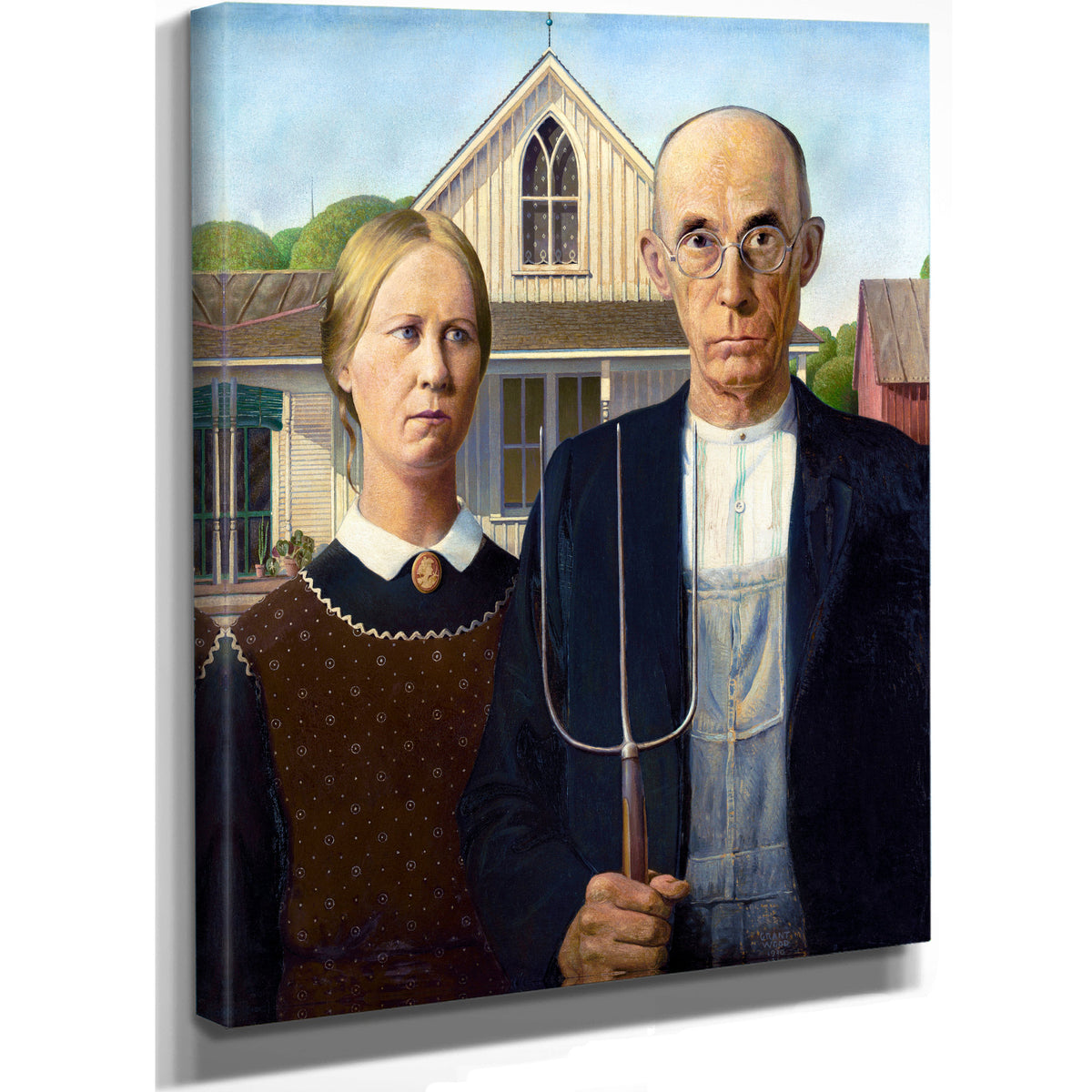American Gothic 1930 By Grant Wood