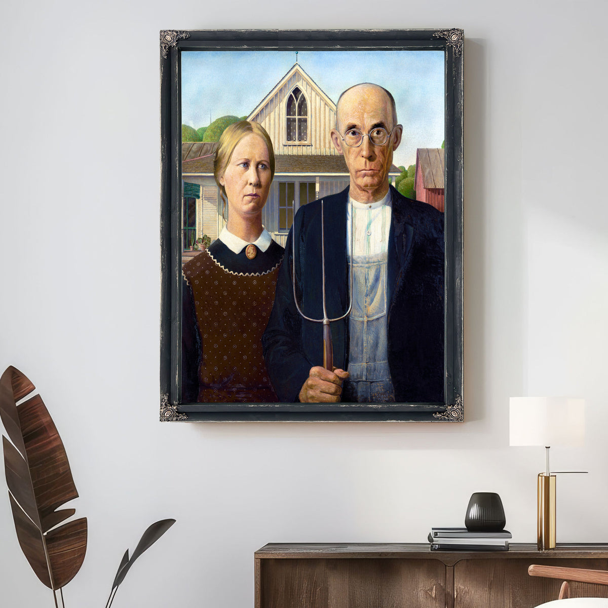American Gothic 1930 By Grant Wood