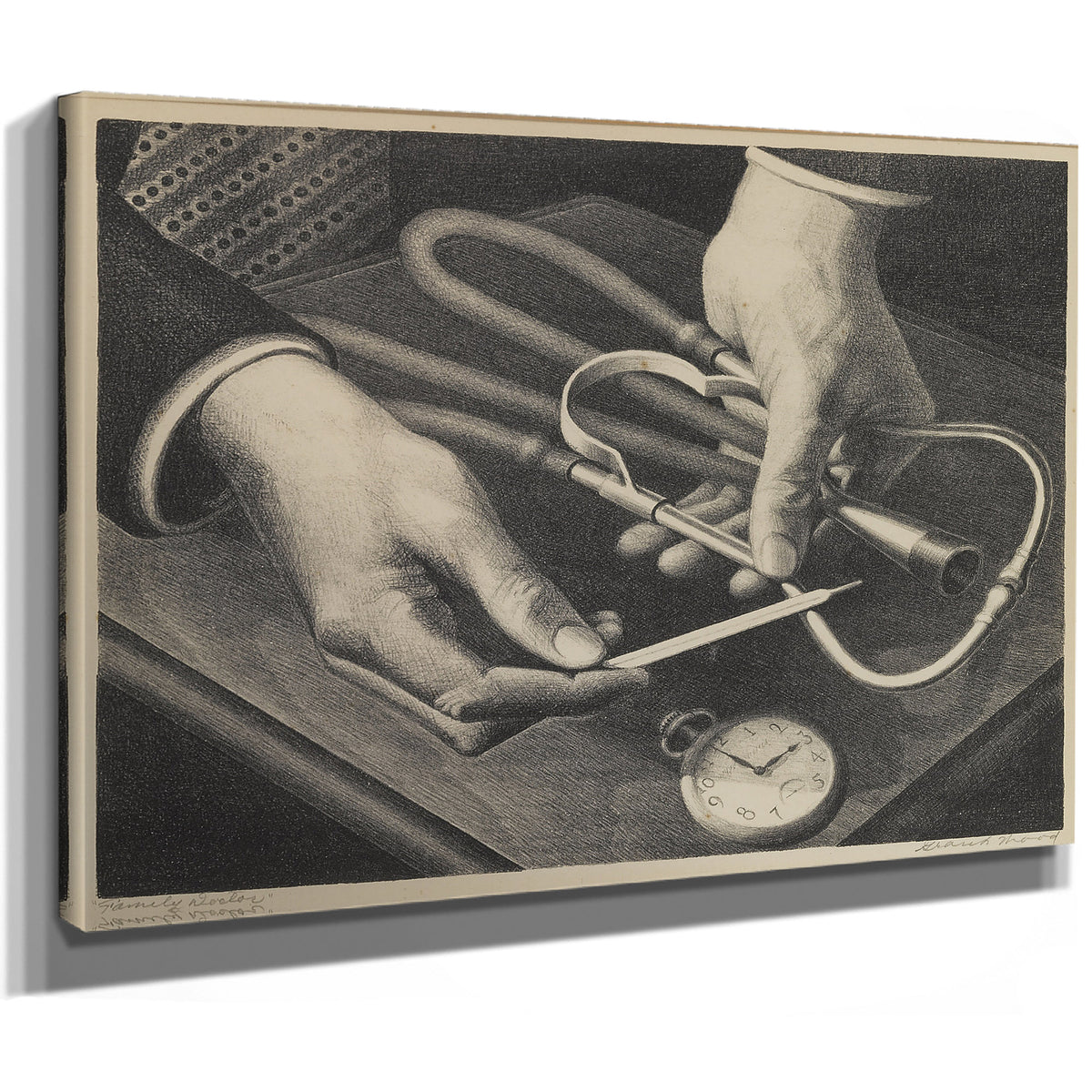 Family Doctor By Grant Wood