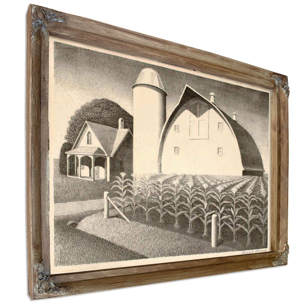 Fertility Lithograph By Grant Wood