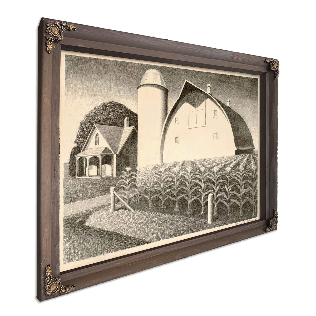 Fertility Lithograph By Grant Wood