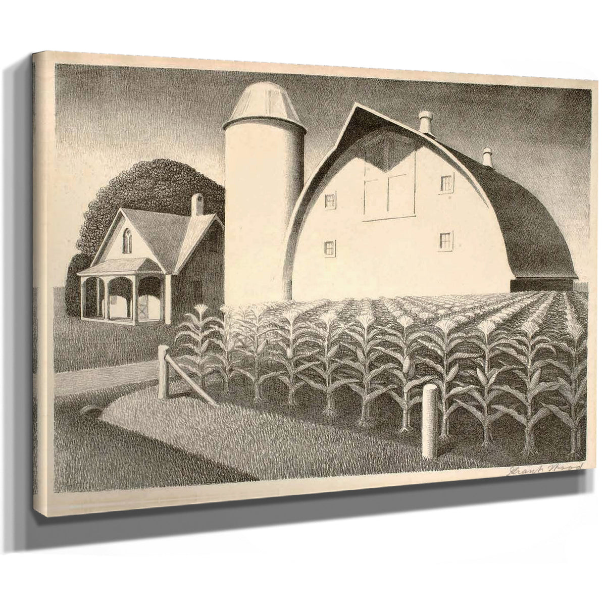 Fertility Lithograph By Grant Wood