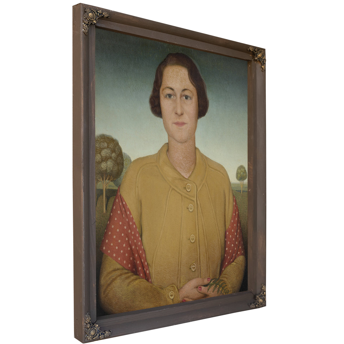 Portrait Mrs Donald Macmurray By Grant Wood