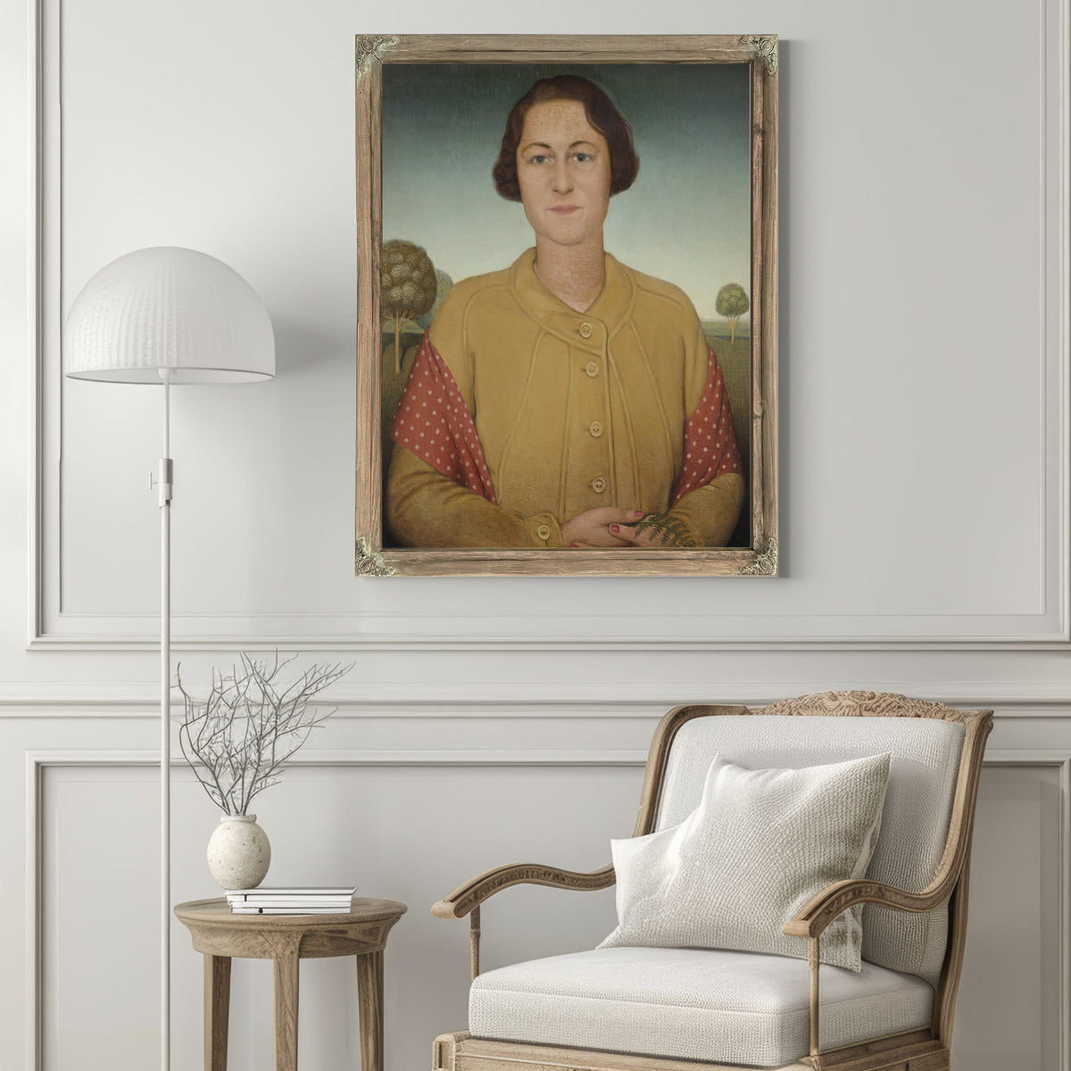 Portrait Mrs Donald Macmurray By Grant Wood