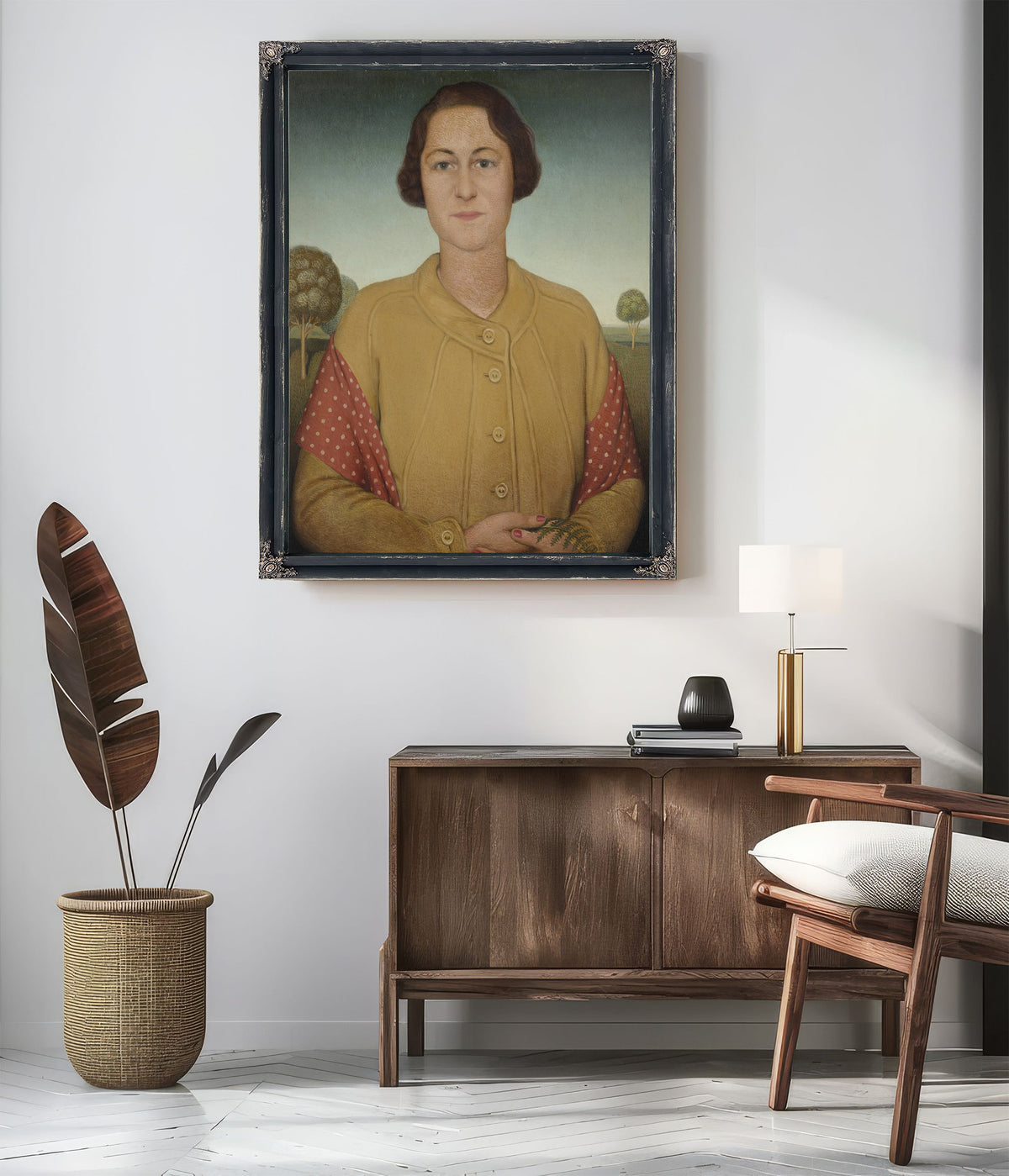 Portrait Mrs Donald Macmurray By Grant Wood