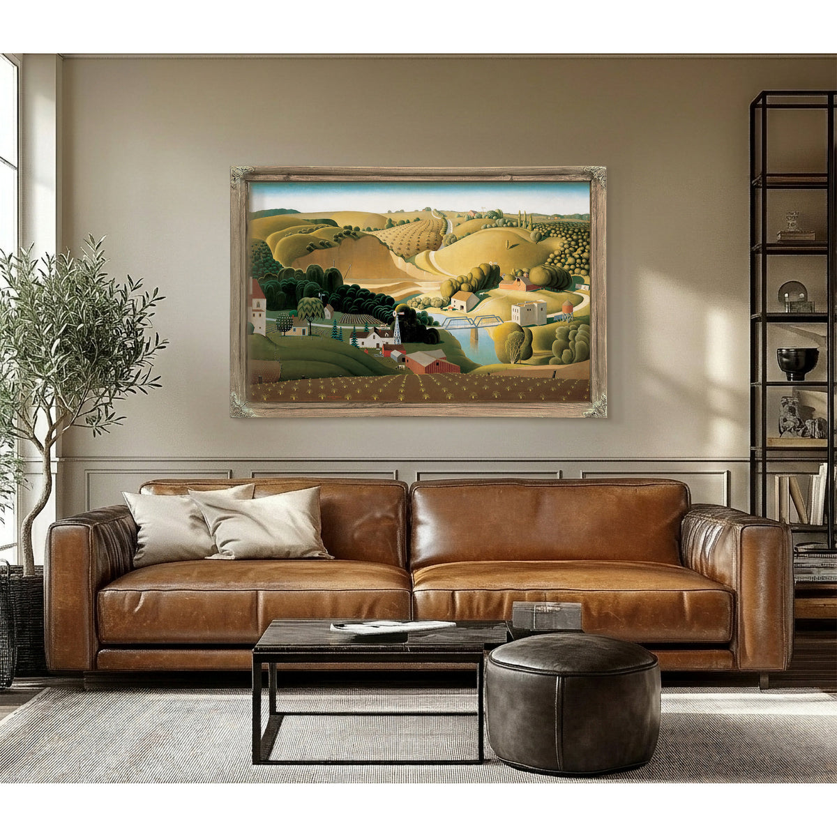 Stone City Iowa By Grant Wood