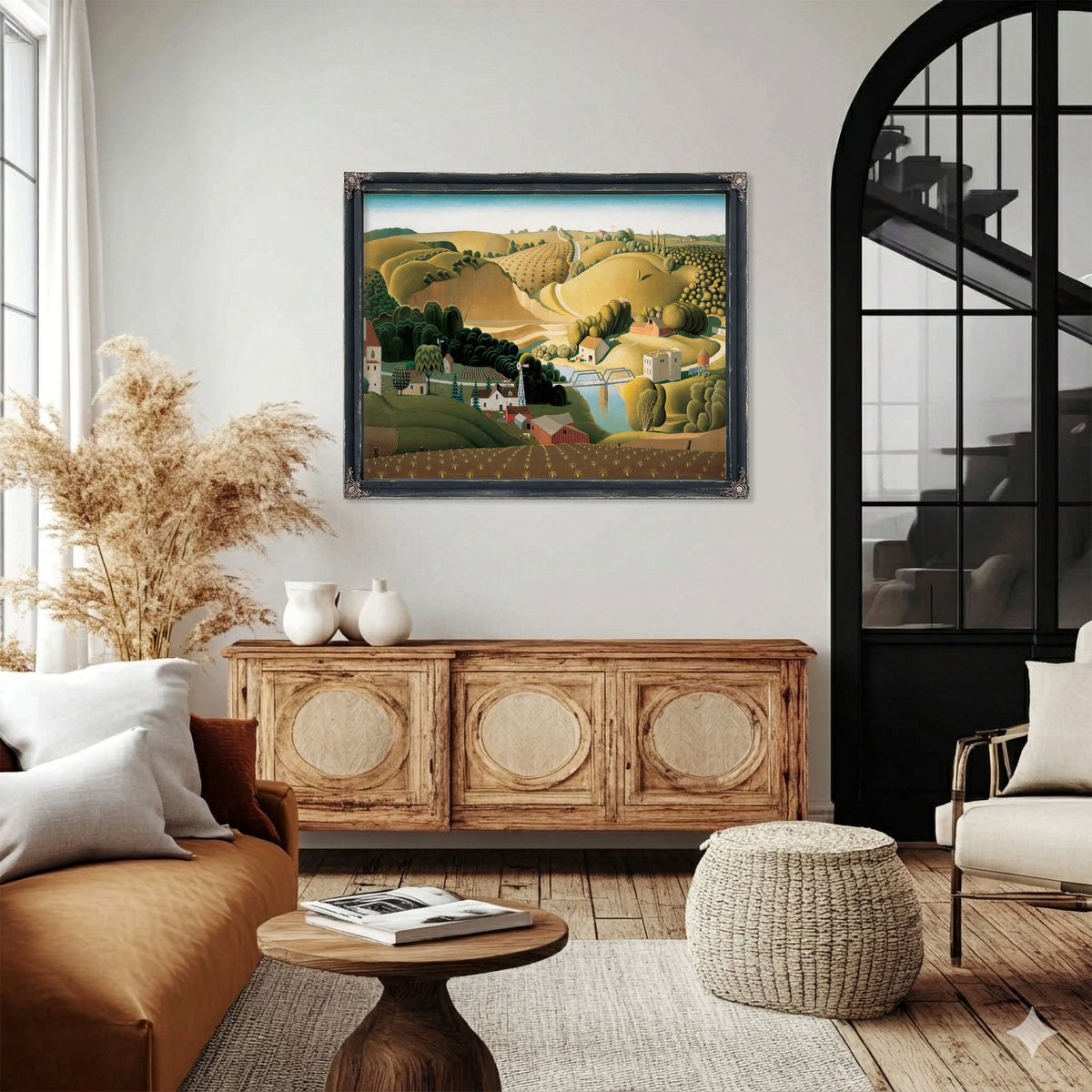 Stone City Iowa By Grant Wood
