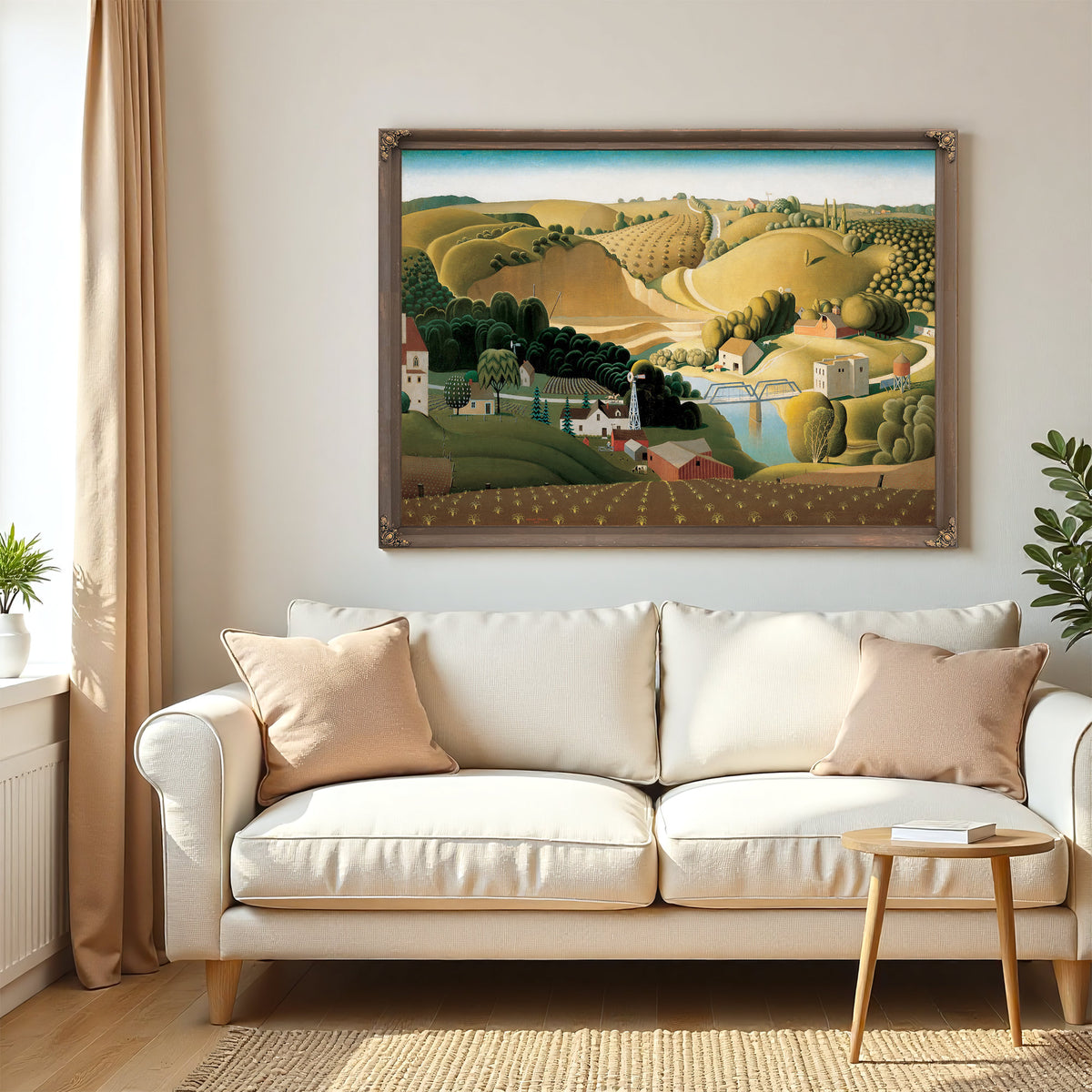 Stone City Iowa By Grant Wood