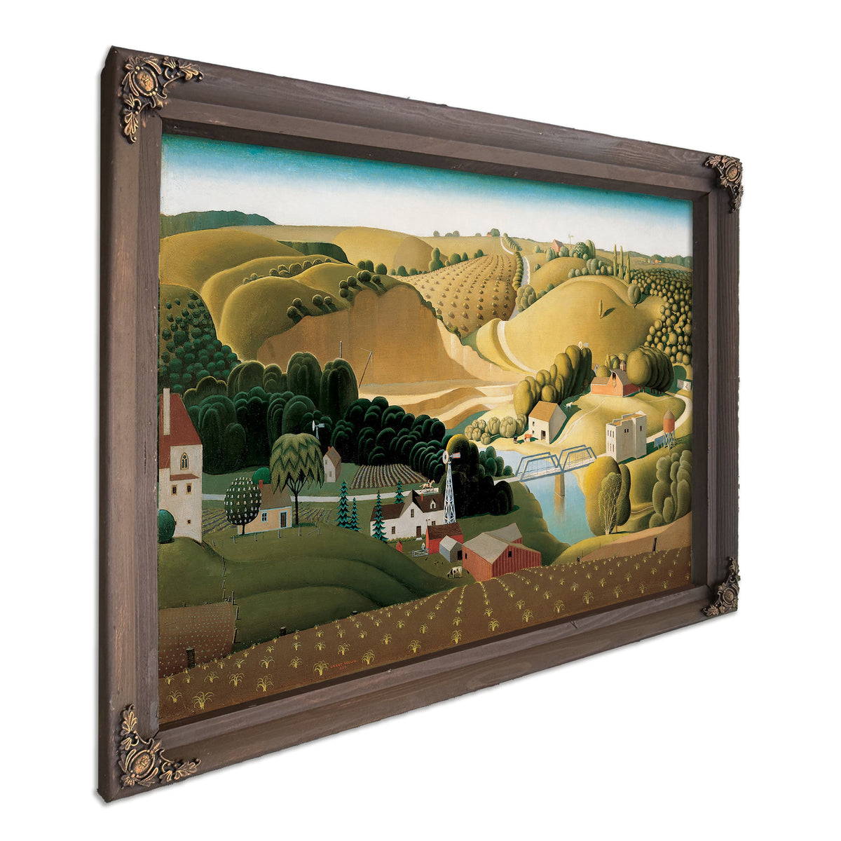 Stone City Iowa By Grant Wood