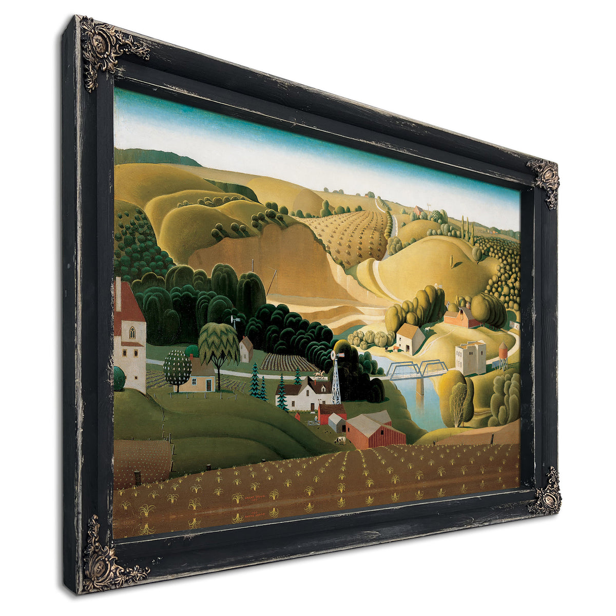 Stone City Iowa By Grant Wood