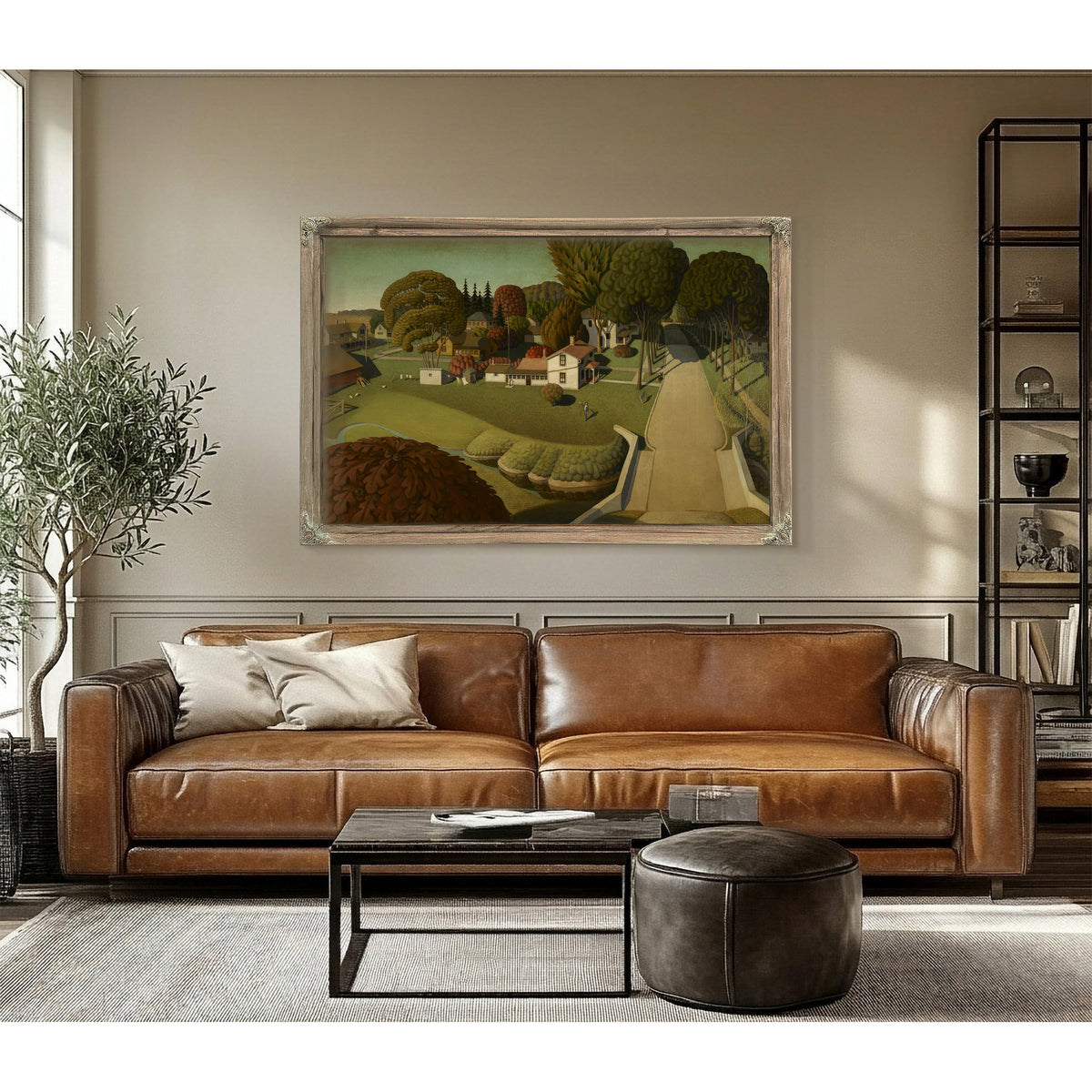 The Birthplace Herbert Hoover West By Grant Wood