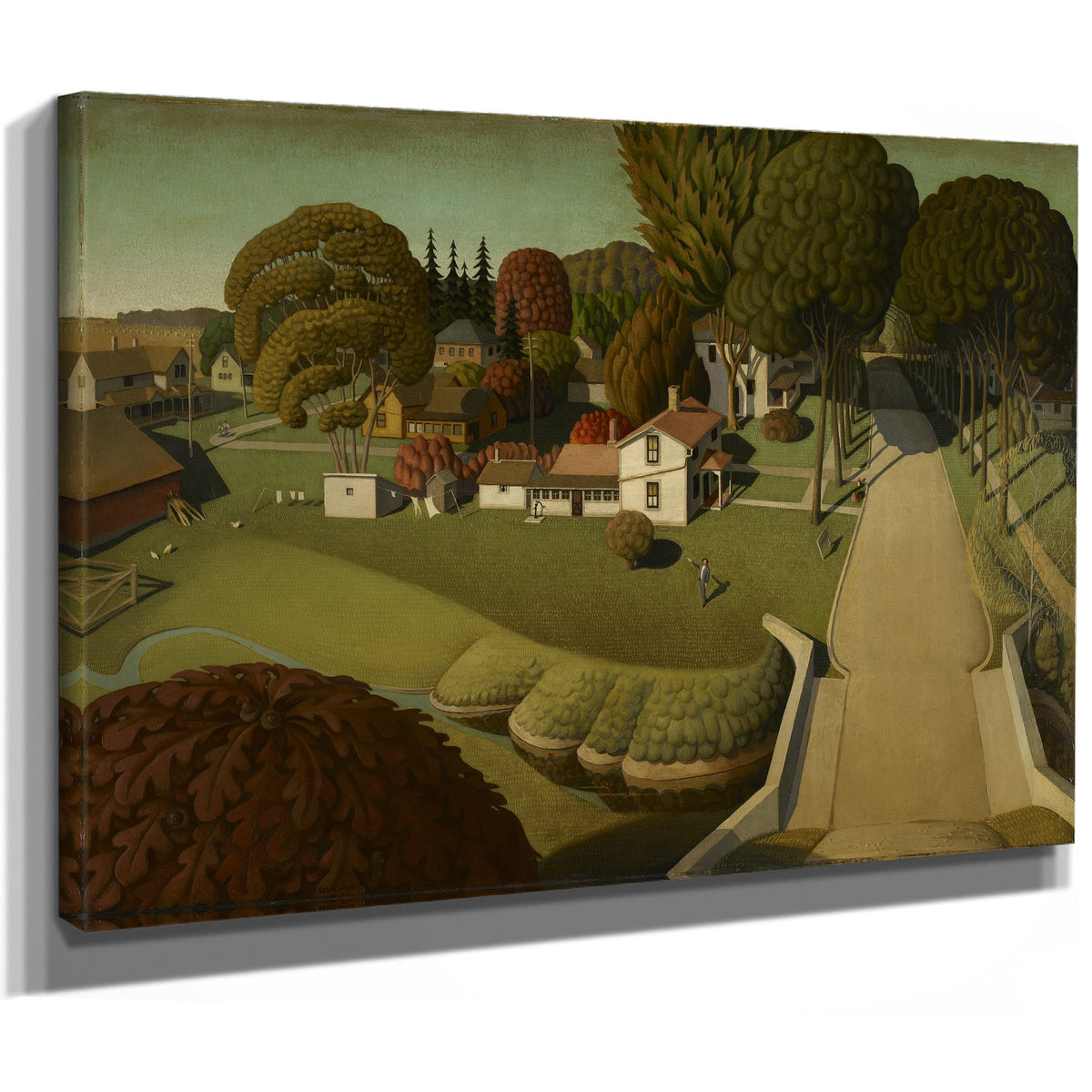 The Birthplace Herbert Hoover West By Grant Wood